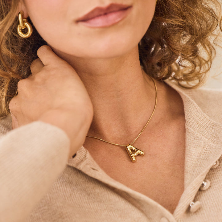 Pippa Bubble Initial Pendant