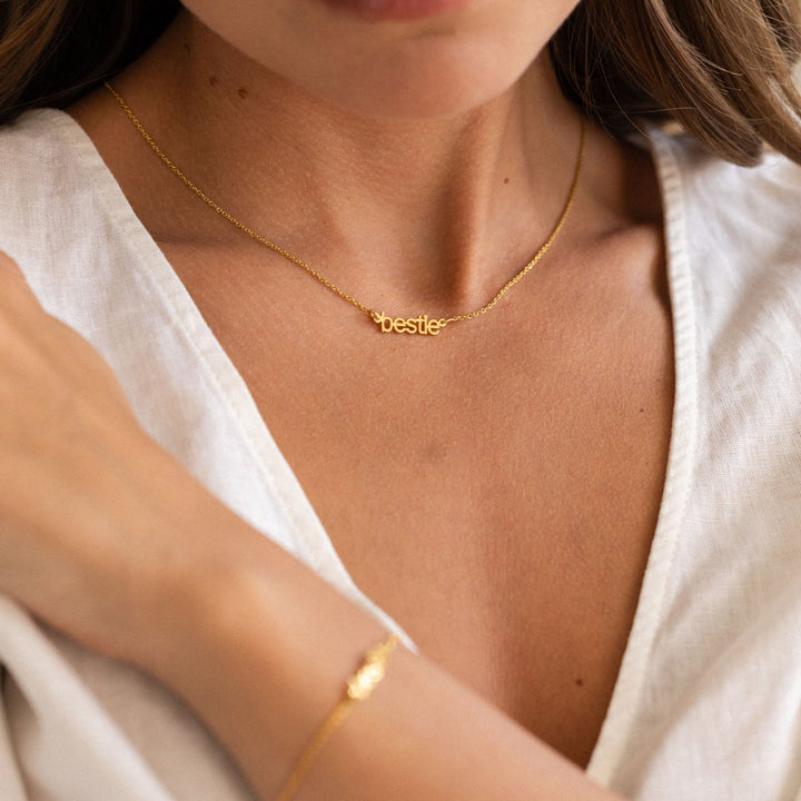 Bestie Nameplate Necklace