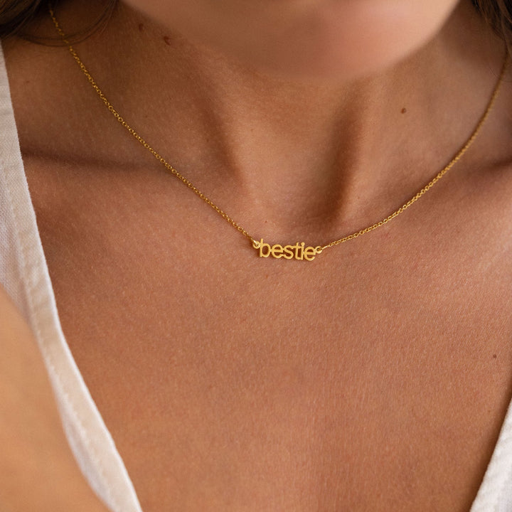 Bestie Nameplate Necklace
