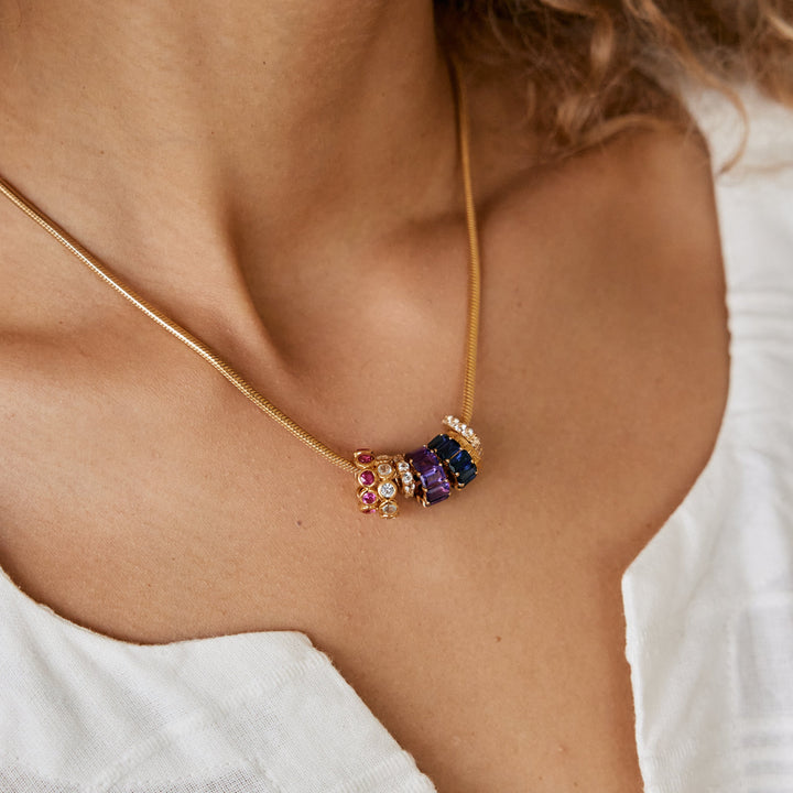 Gracie Gold Vermeil Baguette Birthstone Bead