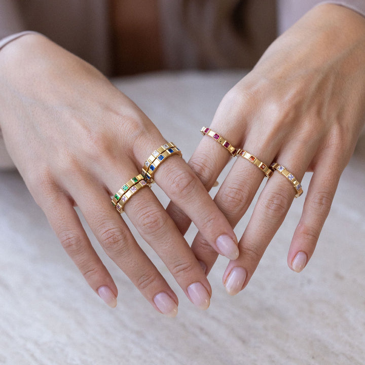 Jessica Vermeil Birthstone Ring