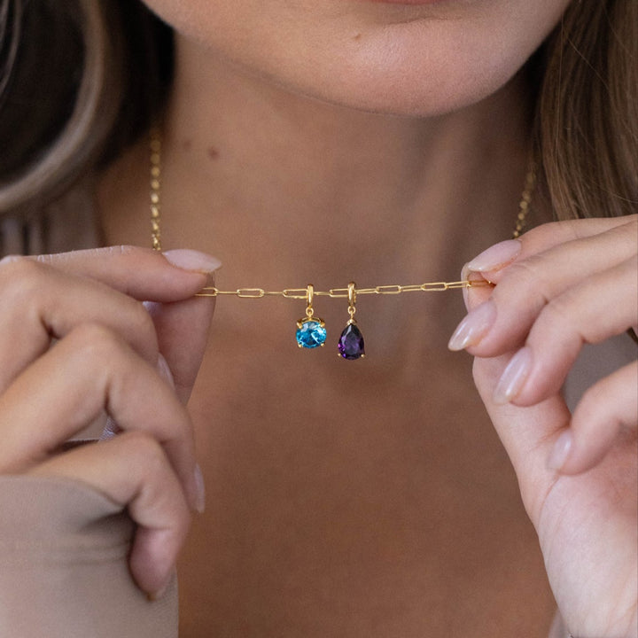 Melrose Two Birthstone Necklace