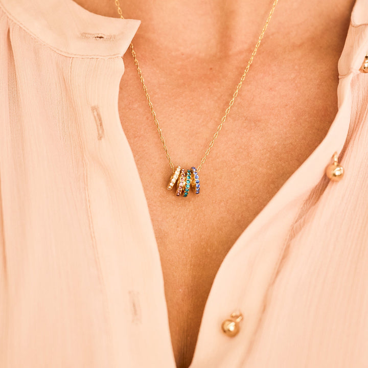 Gaby Birthstone Stacking Necklace