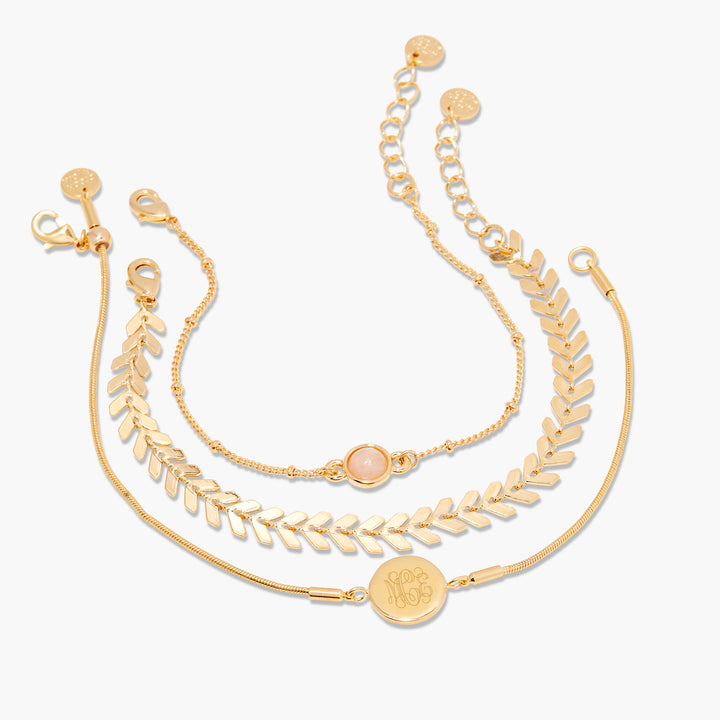 Wren Rose Quartz Bracelet Set