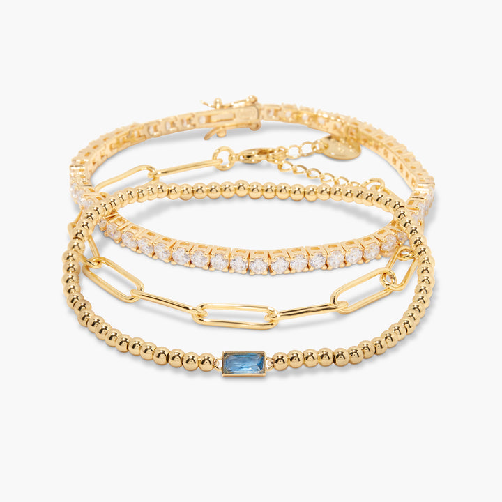 Kylie Birthstone Bracelet Set