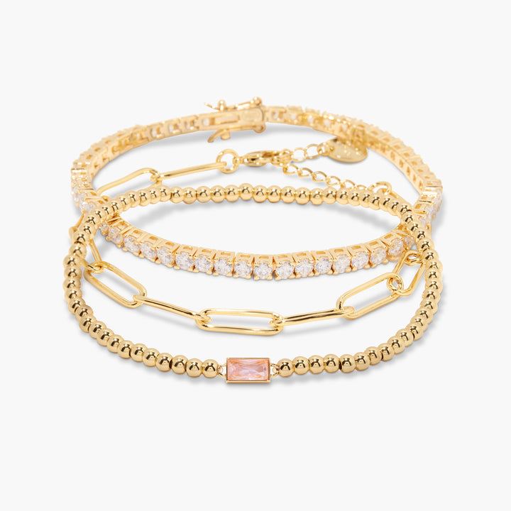 Kylie Birthstone Bracelet Set