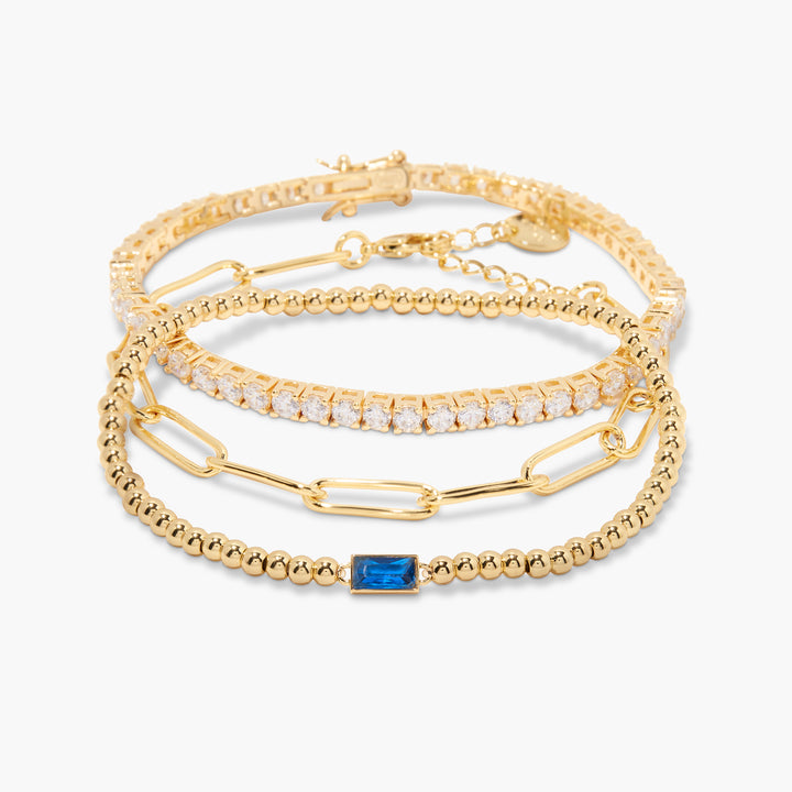 Kylie Birthstone Bracelet Set