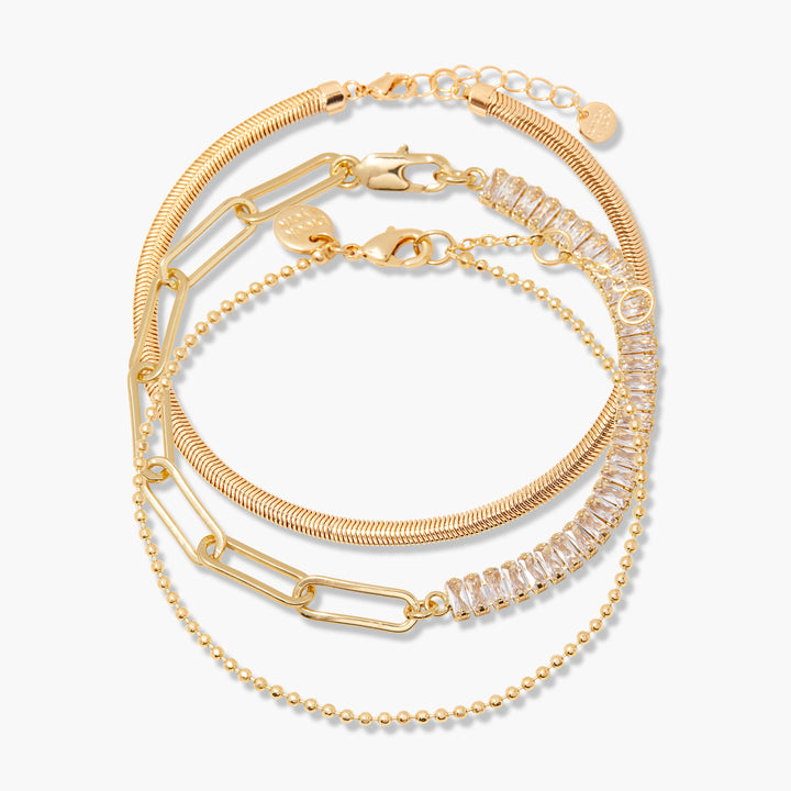 Priya Birthstone Tennis Bracelet Set