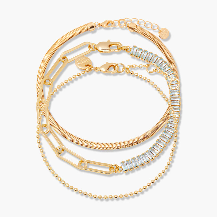 Priya Birthstone Tennis Bracelet Set