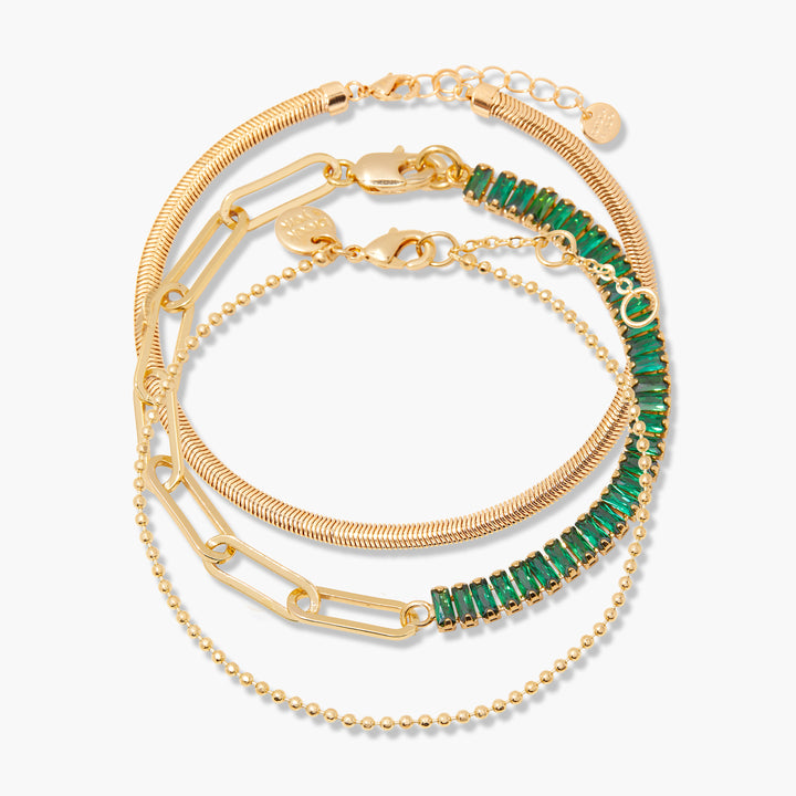 Priya Birthstone Tennis Bracelet Set