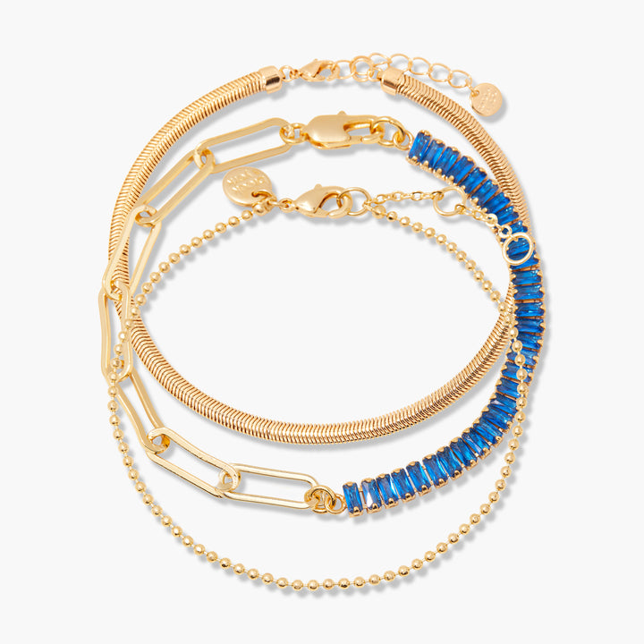 Priya Birthstone Tennis Bracelet Set