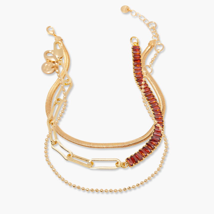 Priya Birthstone Tennis Bracelet Set