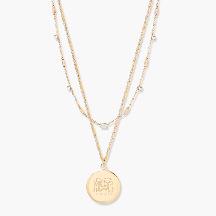 Isla Locket Birthstone Layering Set