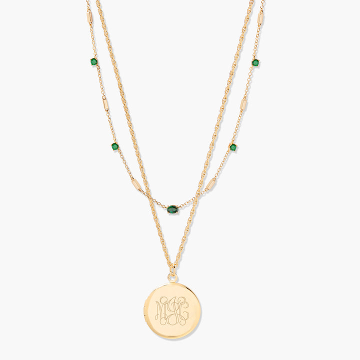 Isla Locket Birthstone Layering Set