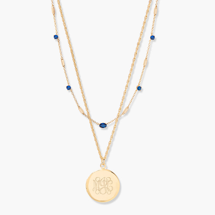 Isla Locket Birthstone Layering Set
