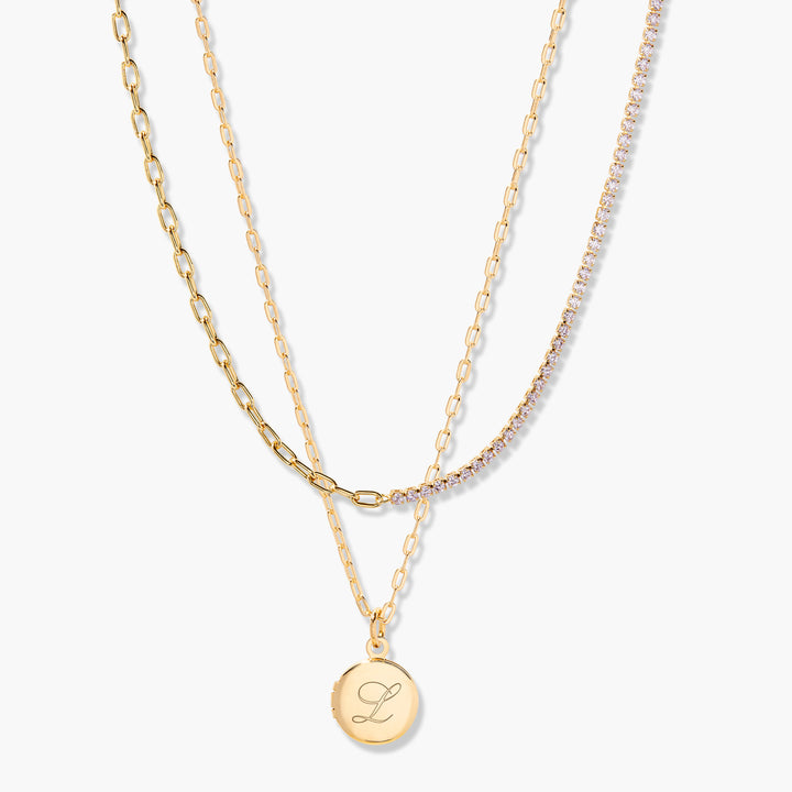 Isla Petite Locket Birthstone Layering Set