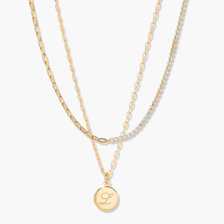 Isla Petite Locket Birthstone Layering Set