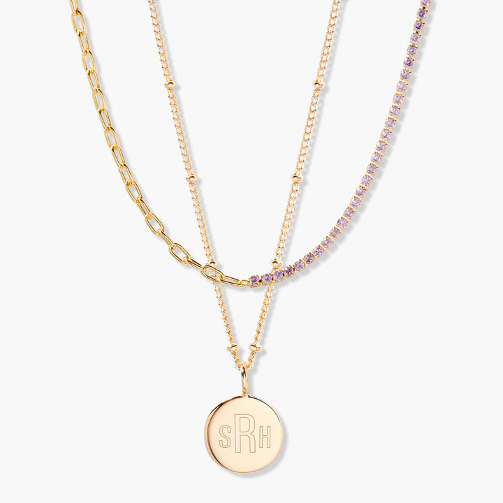Lizzie Birthstone Layering Set