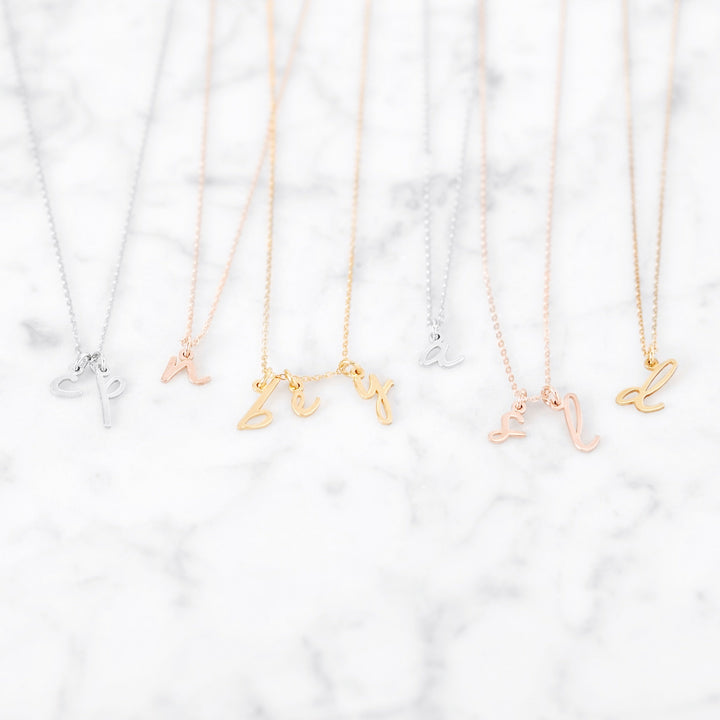 Nella Mini Two Initial Pendant