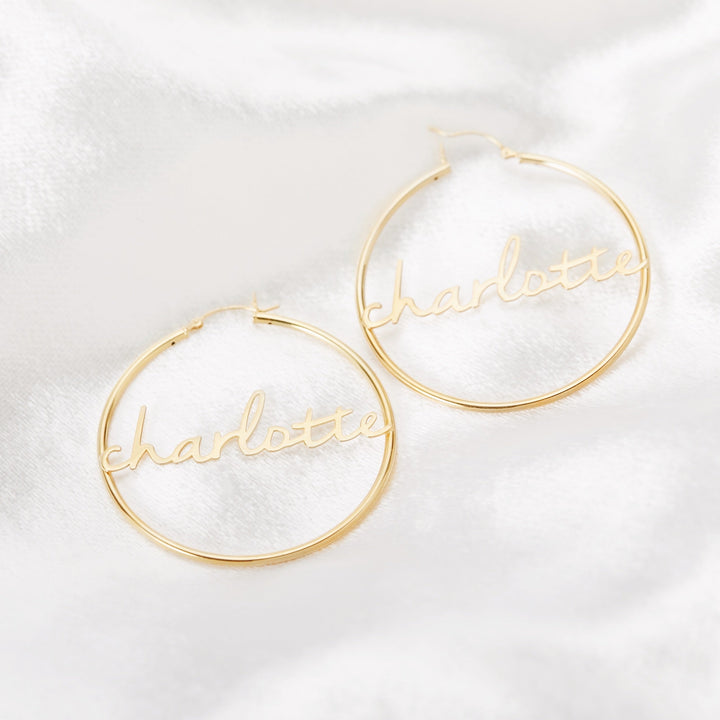 Nella Nameplate Hoops