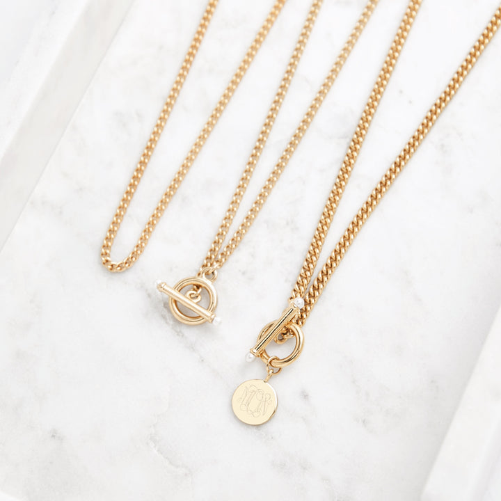 Stella Pearl Toggle Necklace