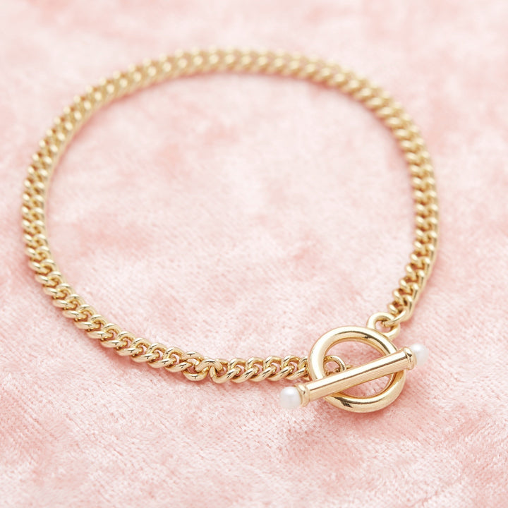 Stella Pearl Toggle Chain Bracelet