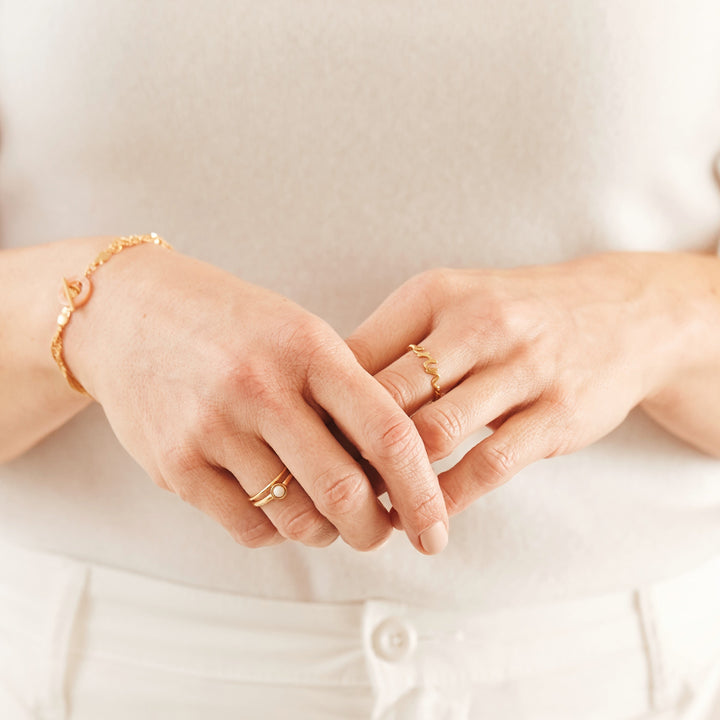 Nola Gemstone Ring - Howlite