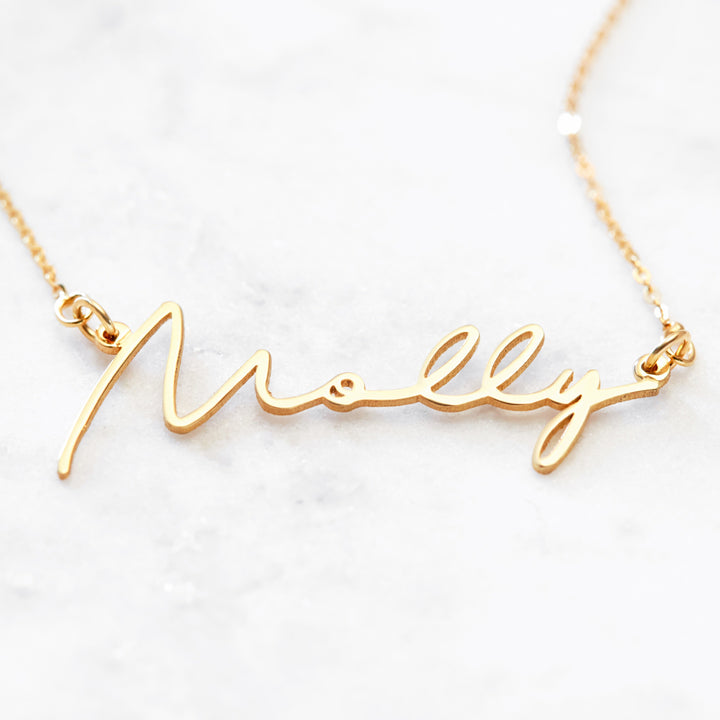 Louise Nameplate Necklace