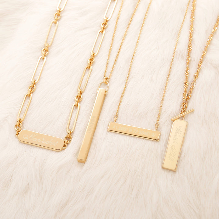 Coordinate Bar Necklace