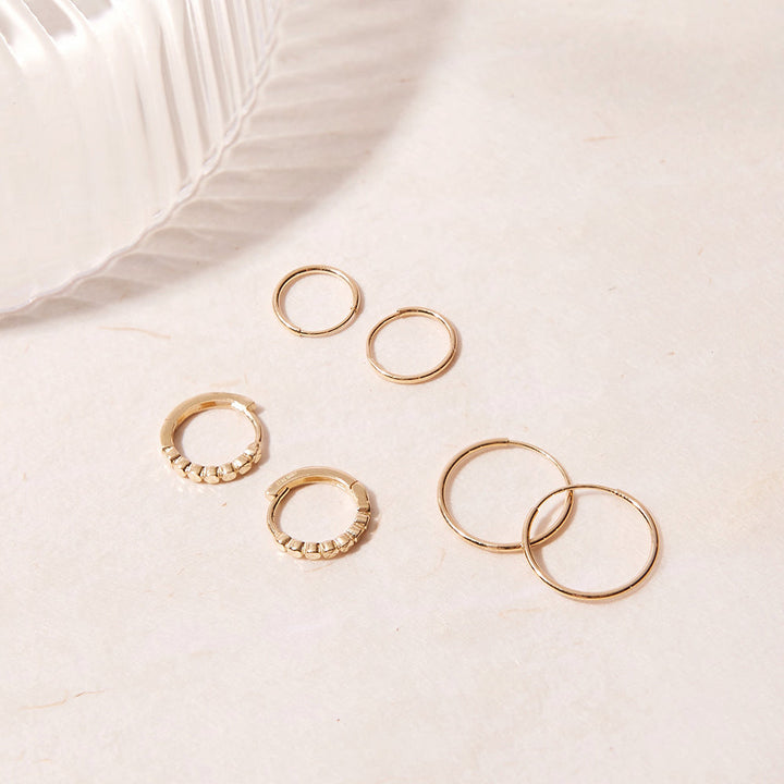 Cleo 14K Gold Hoops