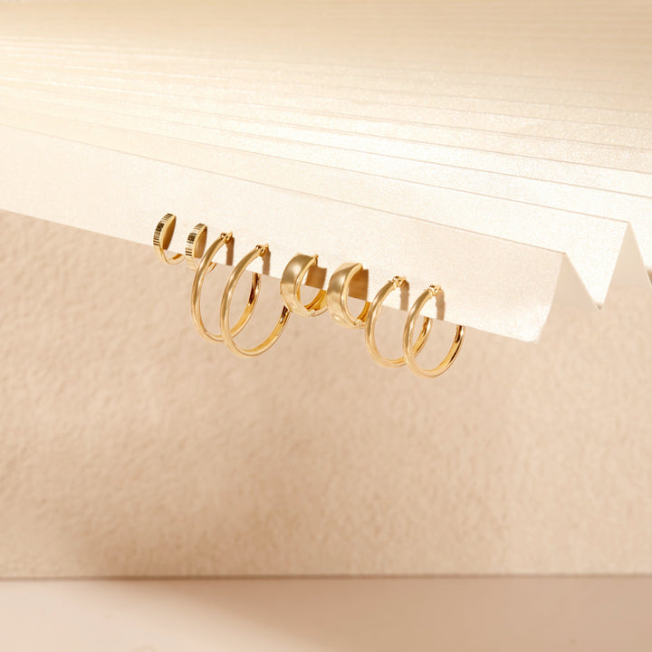 Hayley Large 14K Gold Hoops