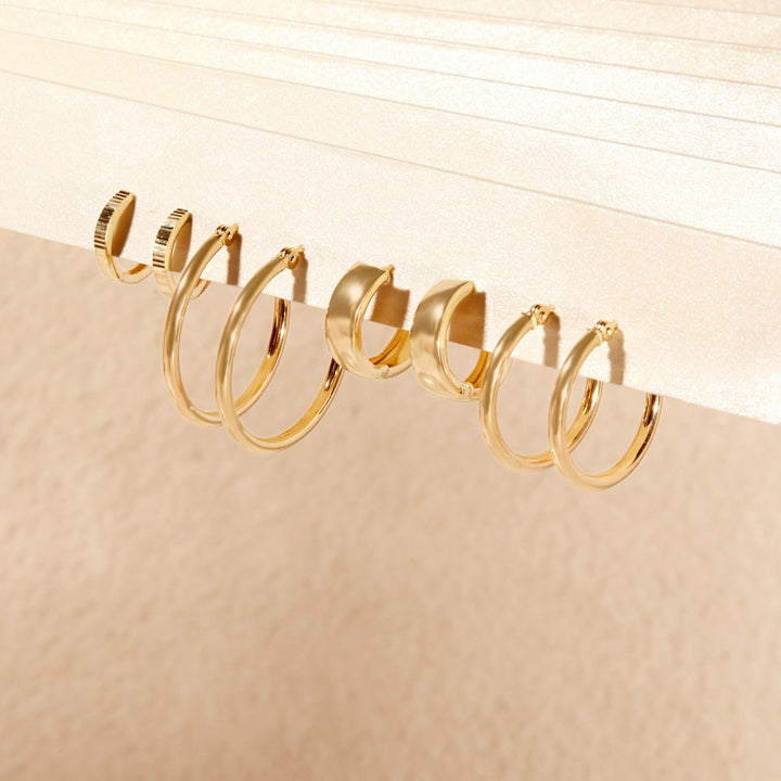 Hayley Classic 14K Gold Hoops