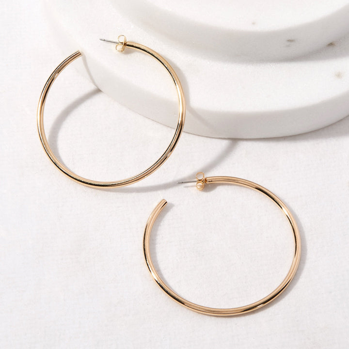Hayley Thin Hoops