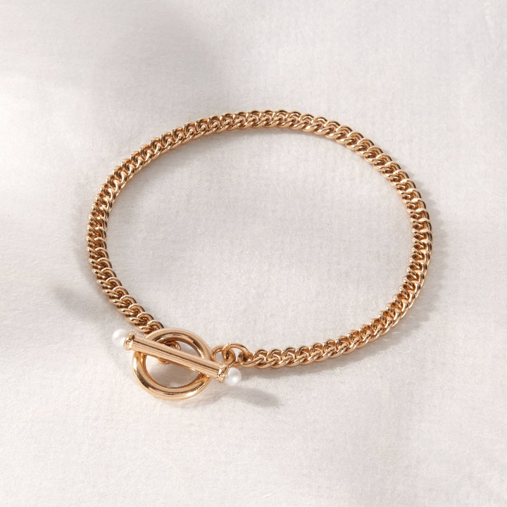 Stella Pearl Toggle Chain Bracelet