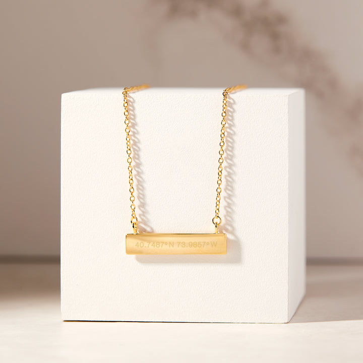 Coordinate Bar Necklace