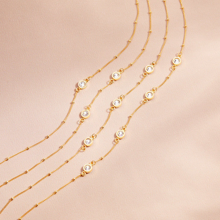 Jules Three Birthstone Necklace