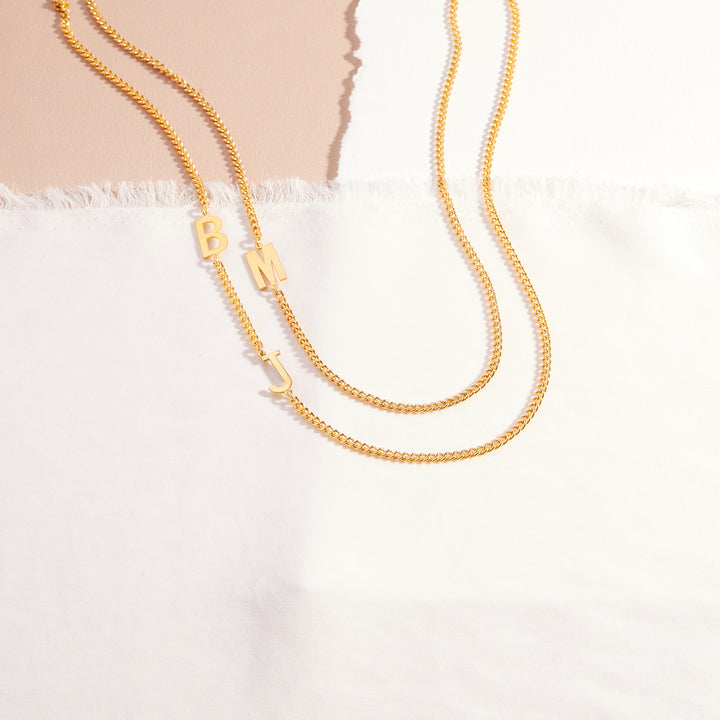 Zoey Two Initial Necklace