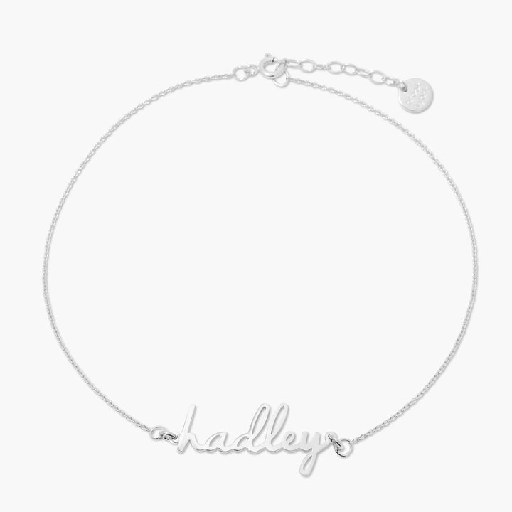 Nella Nameplate Anklet