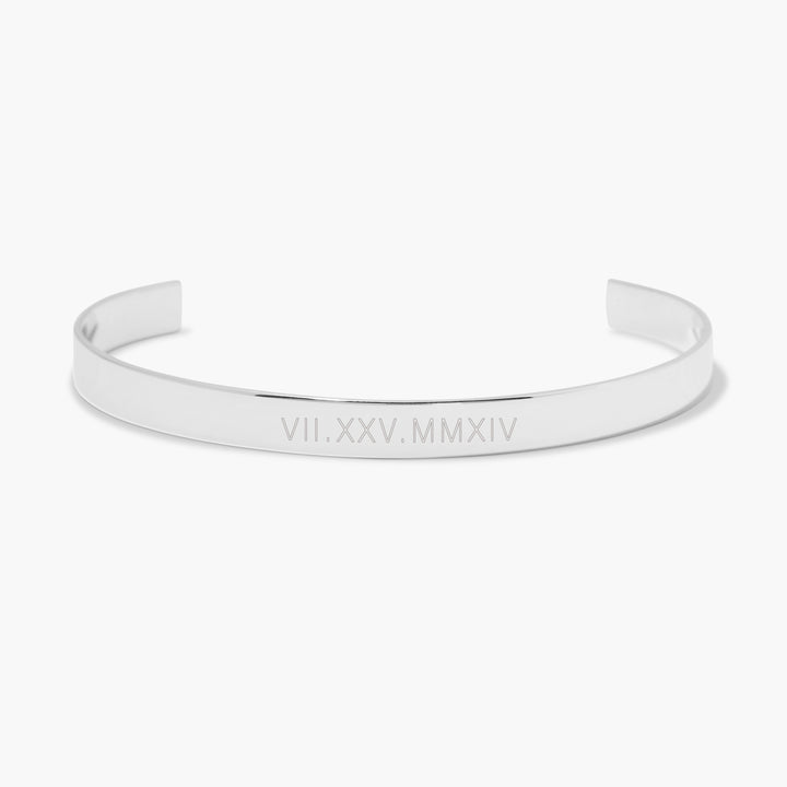 Roman Numeral Cuff Bracelet