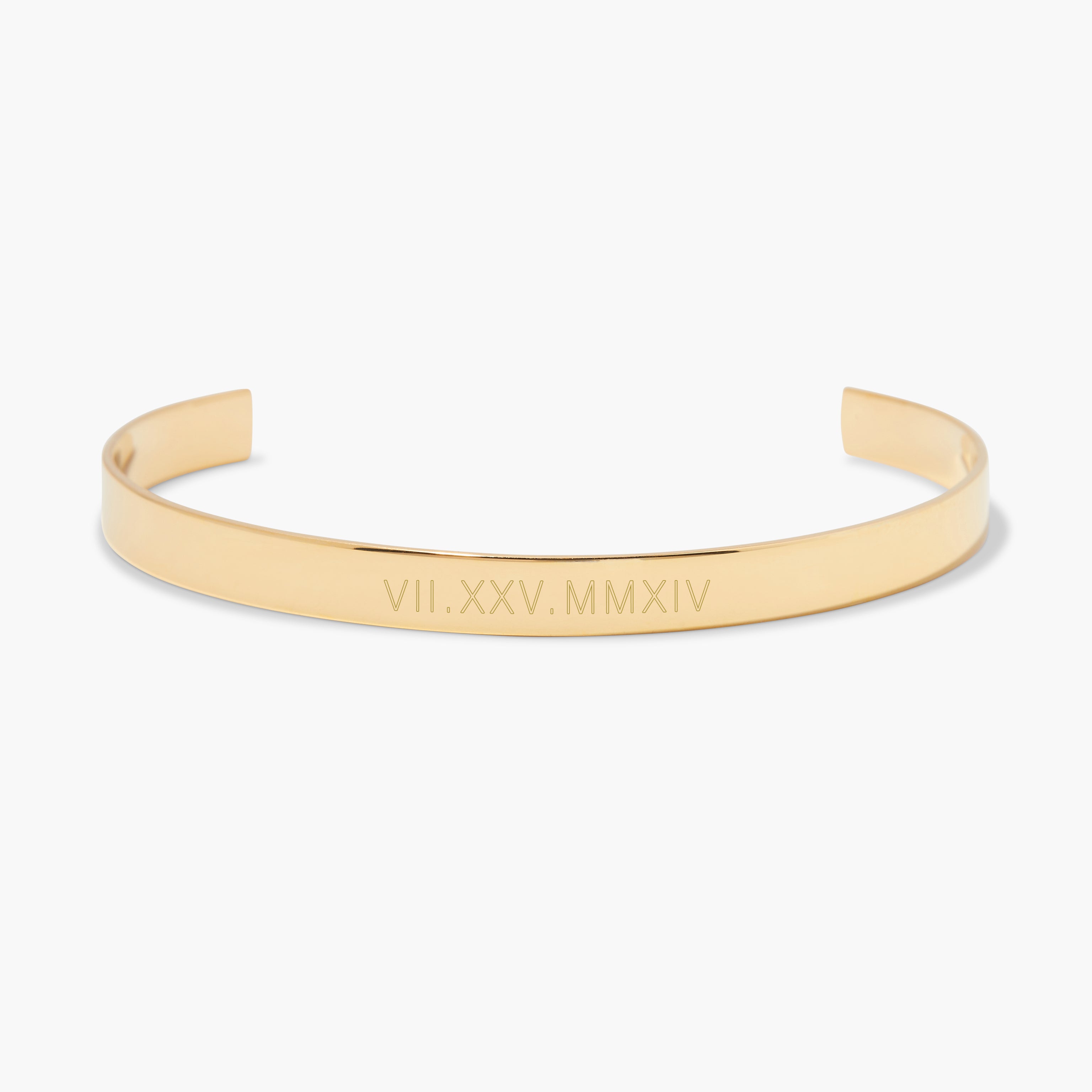 Roman Numeral Fine Cuff Bracelet – Brook & York