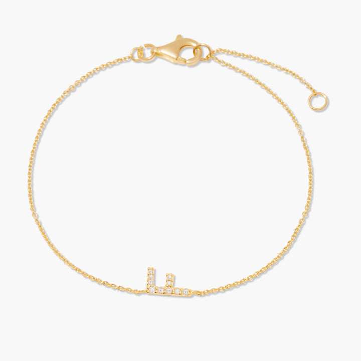 Blaire Diamond Initial Bracelet