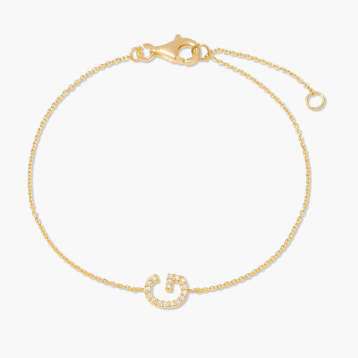 Blaire Diamond Initial Bracelet