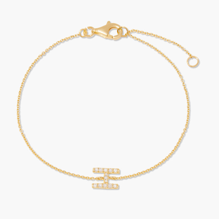 Blaire Diamond Initial Bracelet