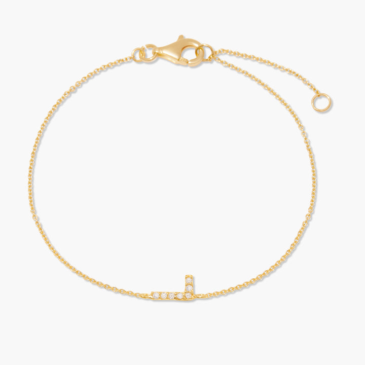 Blaire Diamond Initial Bracelet