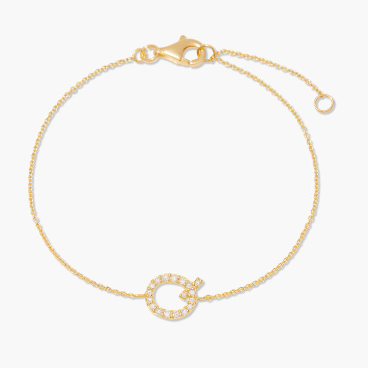 Blaire Diamond Initial Bracelet