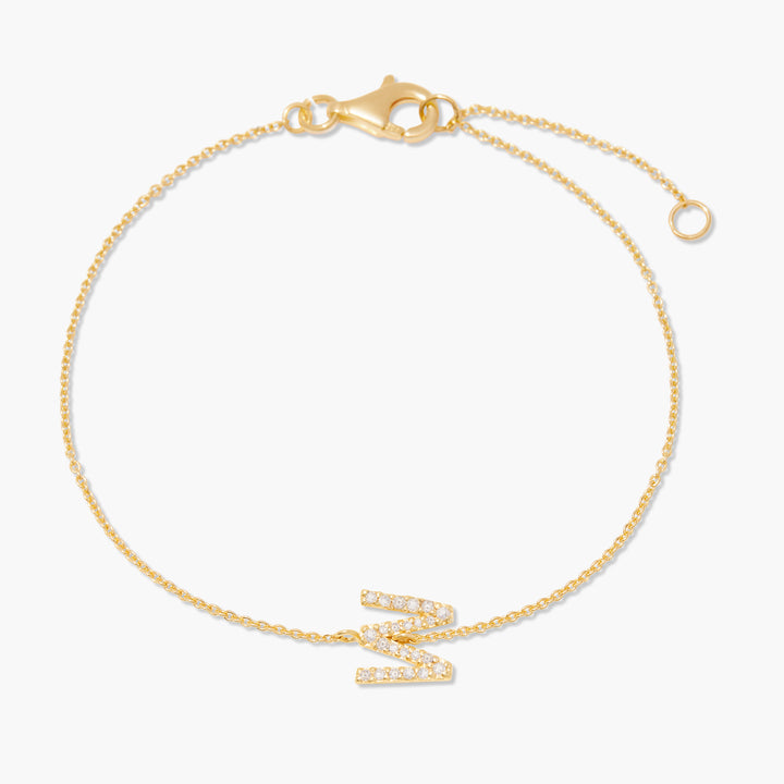 Blaire Diamond Initial Bracelet
