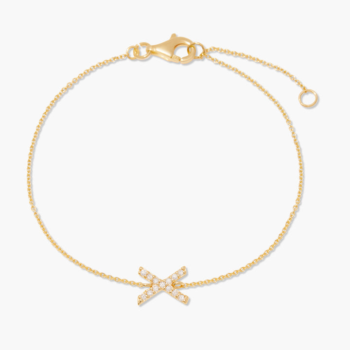 Blaire Diamond Initial Bracelet