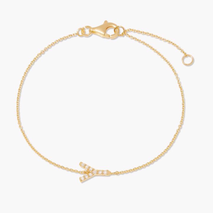 Blaire Diamond Initial Bracelet
