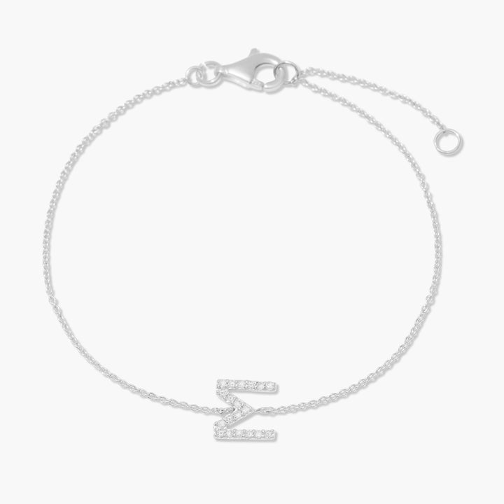 Blaire Diamond Initial Bracelet