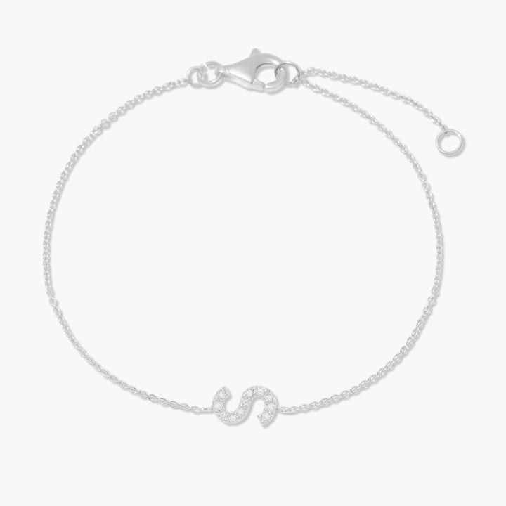 Blaire Diamond Initial Bracelet